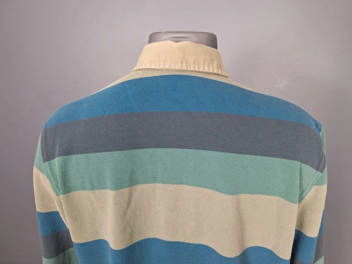 Polo lacoste manche longue multicolore - taille L homme brodé (373) - photo numéro 7