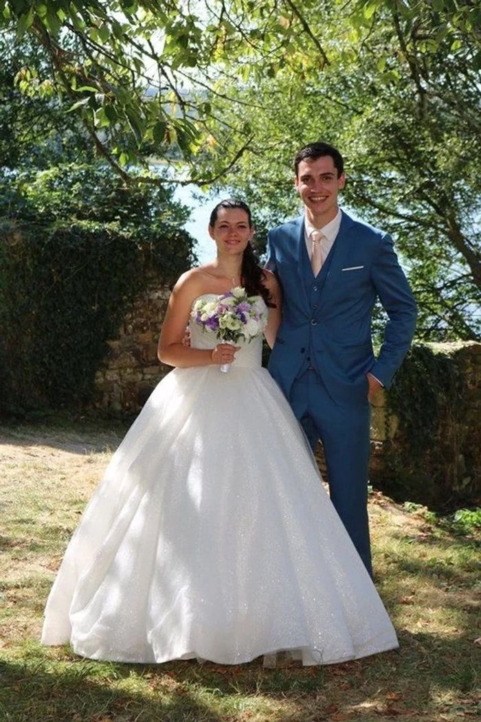 Robe de mariée brillante M/L - photo numéro 5