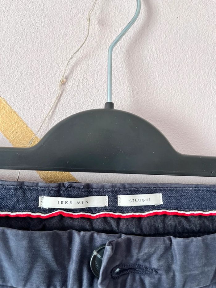 Pantalon 👖 Homme Marine IKKS Taille 42 - photo numéro 3