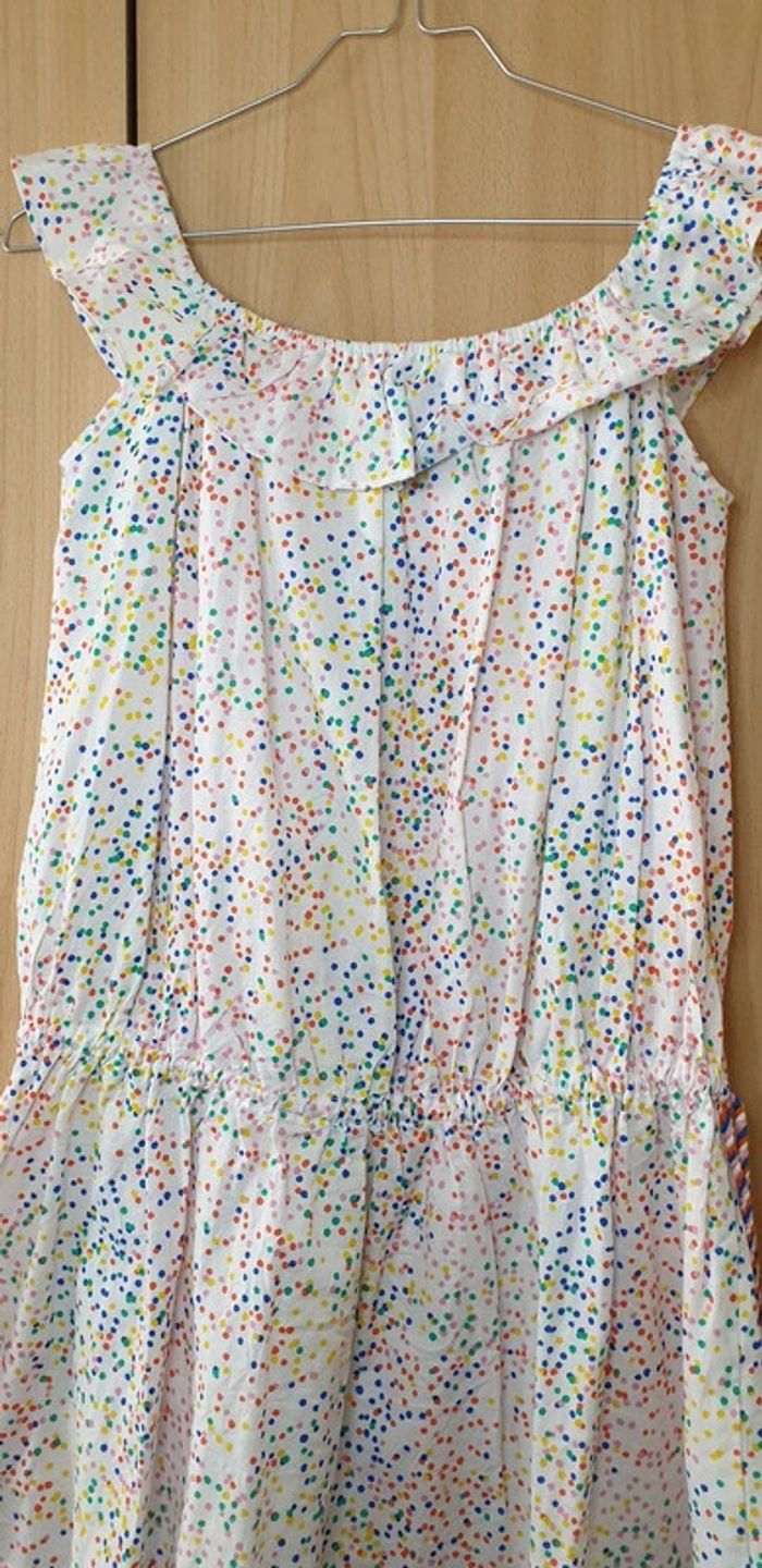 Neuve tres jolie robe multicolor 10/12 ans maison jean Bourget - photo numéro 3