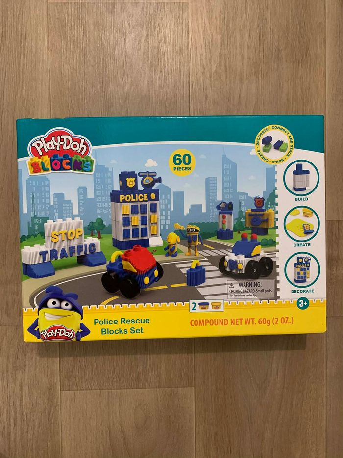 Play Doh Police Rescue Block