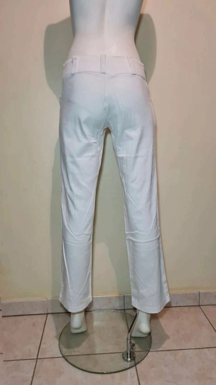 Pantalon blanc coupe droite - photo numéro 6