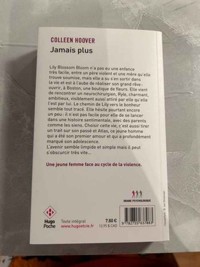 Livre Jamais Plus – Colleen Hoover - photo numéro 2