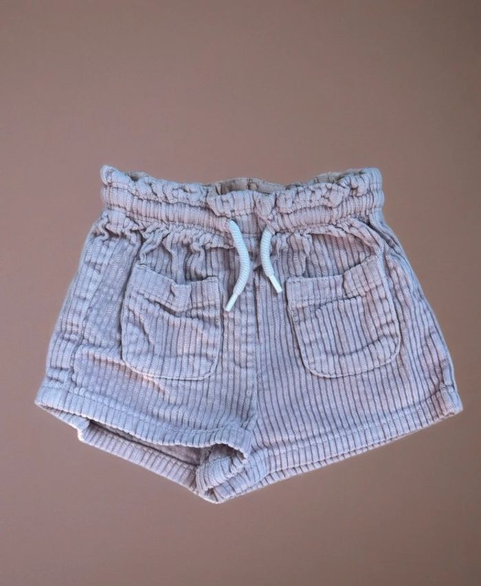 Short velours rose Kiabi