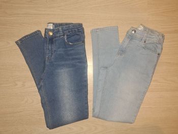 Lot 2 Jeans Bleus Fille Taille 12 Ans Kiabi