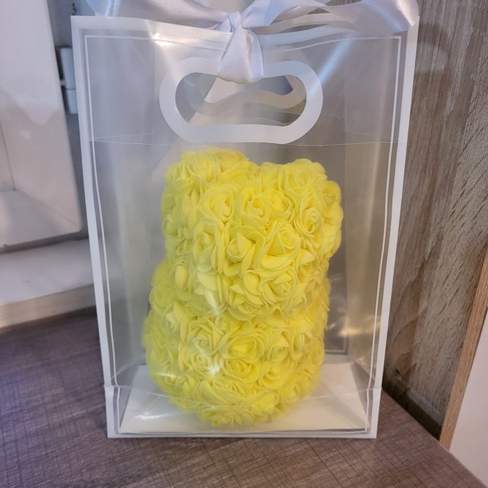 Joli ourson en rose jaune - photo numéro 5