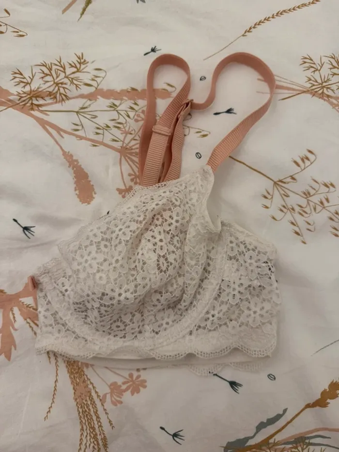Soutien-gorge dentelle blanche - photo numéro 3