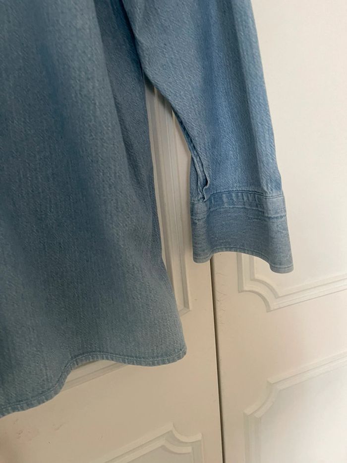 Chemise homme en jeans bleu ciel - photo numéro 4