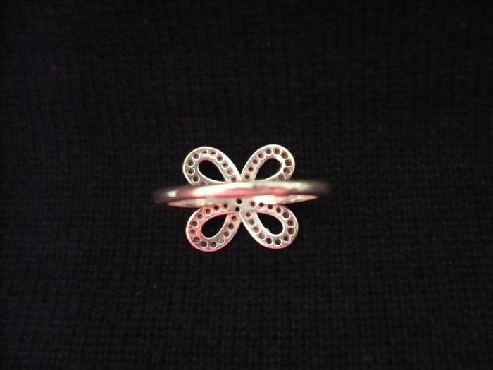 Bague en argent et zirconias - photo numéro 2