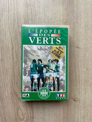 TF1 ASSE AS Saint-Étienne L'épopée des Verts Cassette Vidéo VHS Vintage Cinéma Collection Exclusive