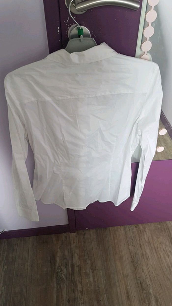 Chemise anti tache blanche manches longues neuve - photo numéro 3