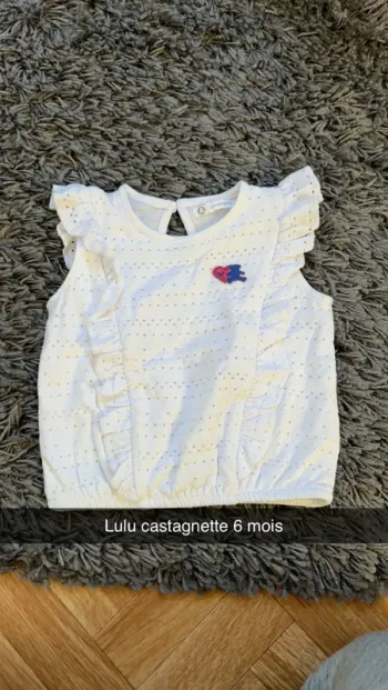 TEE shirt lulu castagnette 6 mois