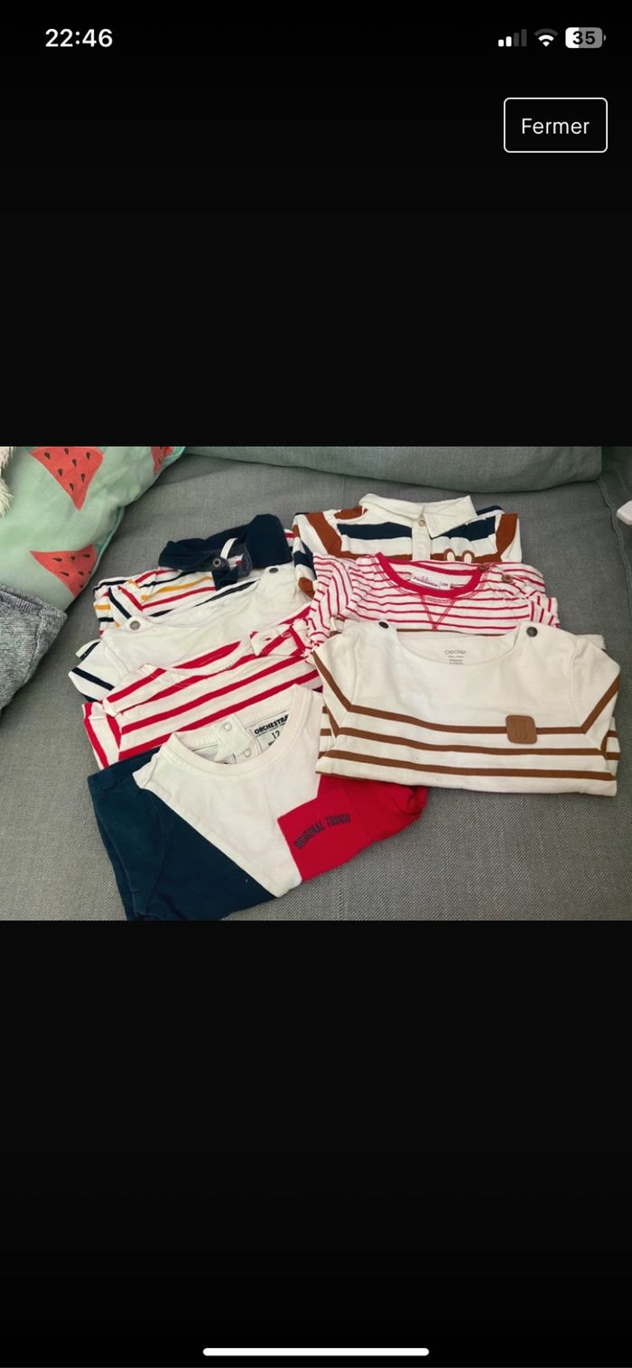Lot t-shirt manches longues - photo numéro 2