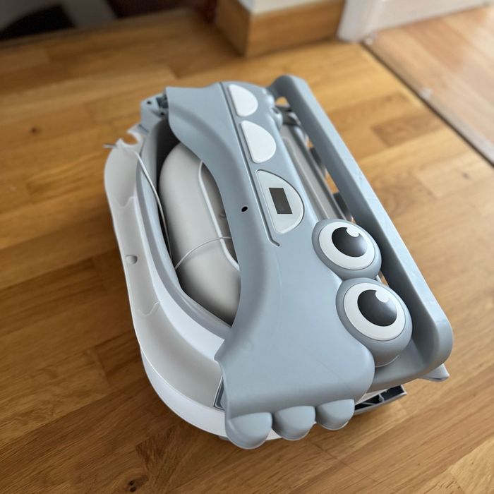 Baigneur pliable bébé avec coussins de bain et thermomètre - photo numéro 4