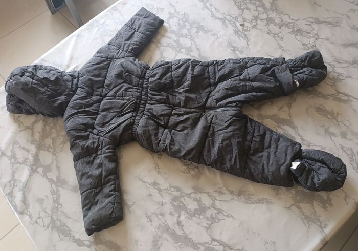 Combinaison pilote grise anthracite - Baby Club (C&A) - Taille 86 - photo numéro 2