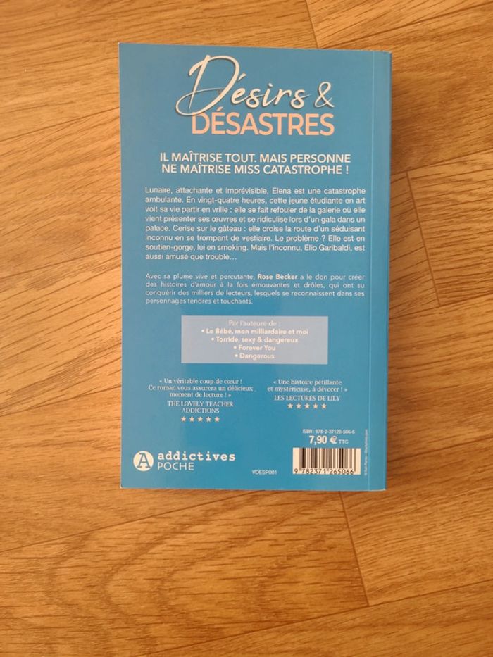Livre poche Rose Becker Désirs et désastres - photo numéro 2