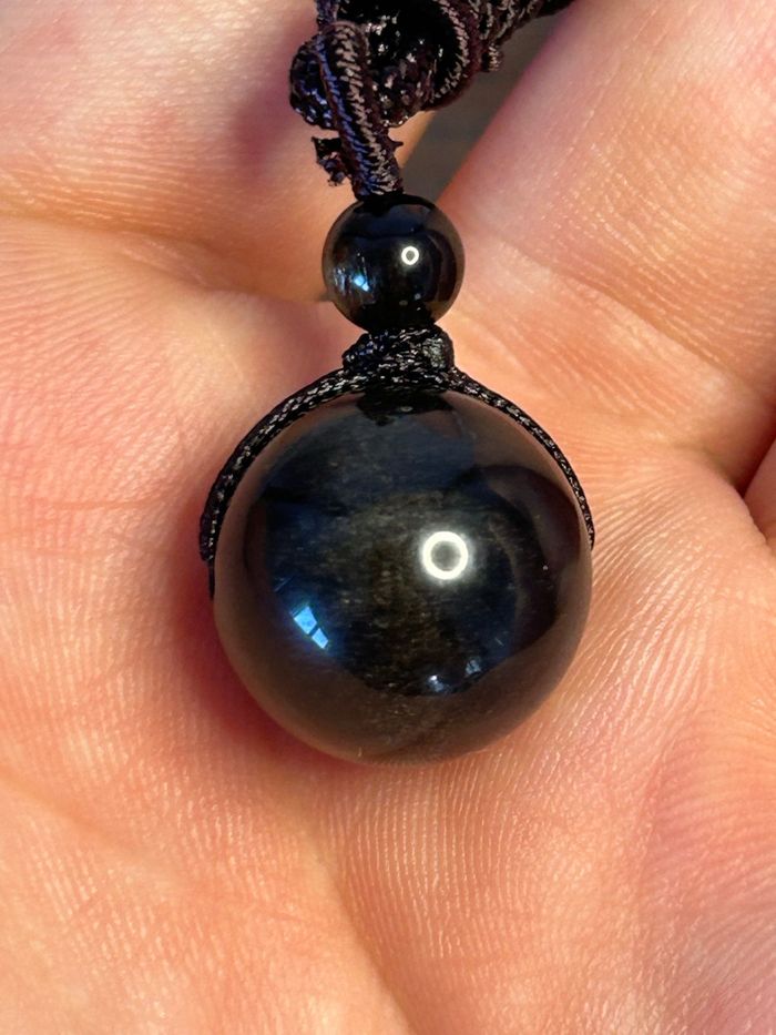 Collier en obsidienne noire – Protection & Ancrage - photo numéro 7