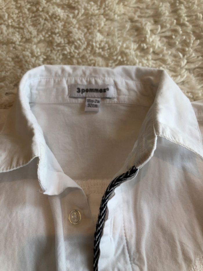 Chemise blanche 3pommes, G3a - photo numéro 4