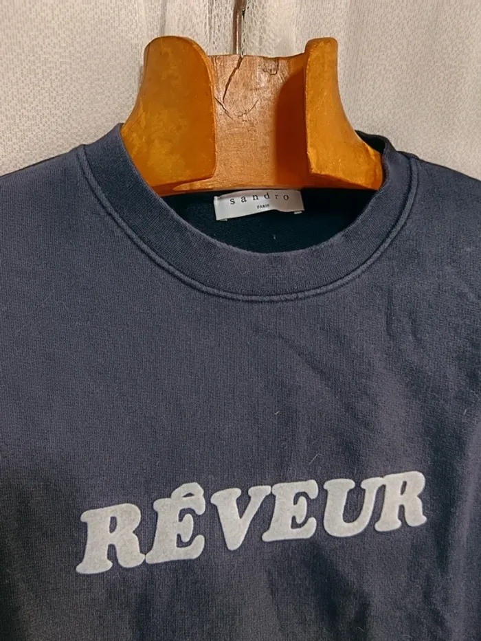 Sandro "sweatshirt rêveur" t. L - photo numéro 3