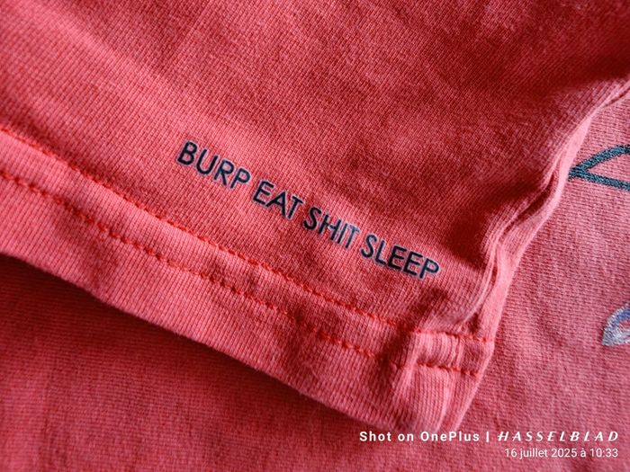 T shirt manches longues flamant rose - photo numéro 4