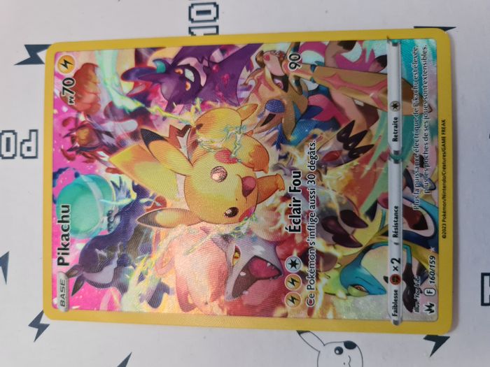 Pokemon Pikachu 160/159 Full Art Carte Zenith Suprême Neuve