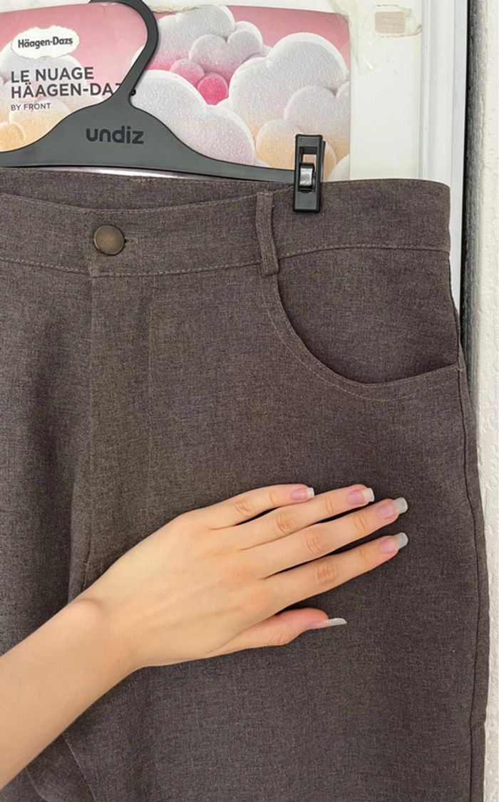 Pantalon de costume, marron, LA CITY, 42 - photo numéro 4