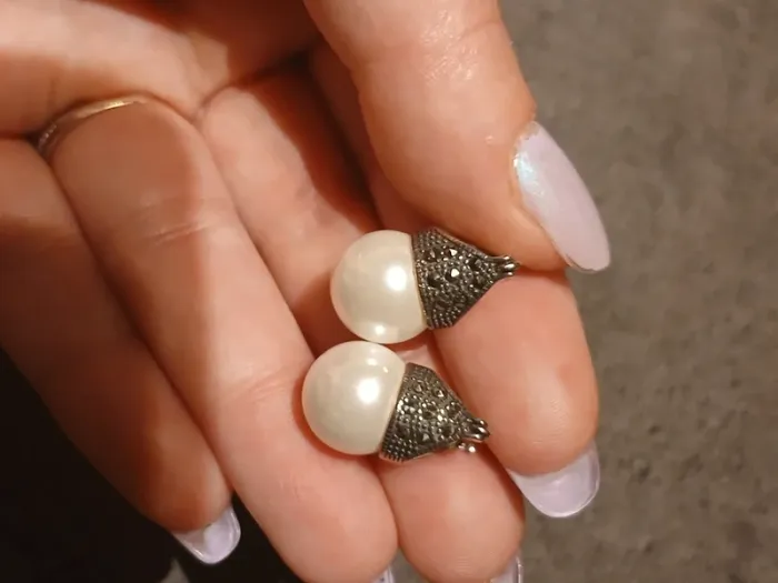 Boucle d oreille perle Argent S 925