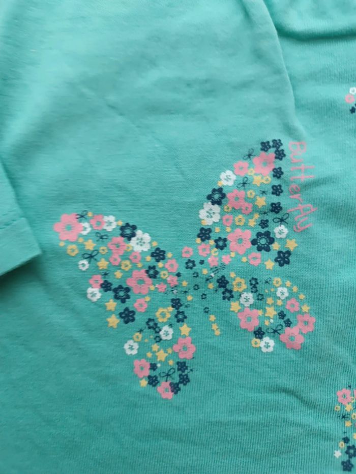 🔸 T-shirt Manches longues Papillons 3 Mois Fille🔸 - photo numéro 5