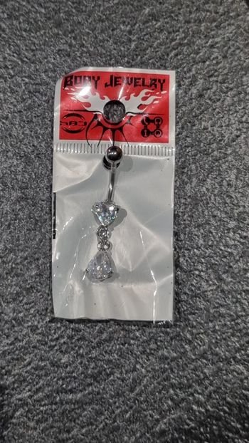 Piercing strass transparent
