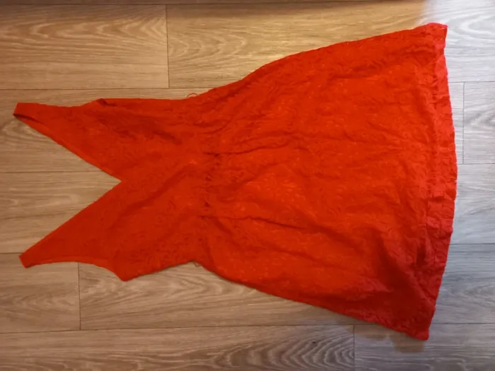 Robe dentelle rouge kiomi taille S - photo numéro 2