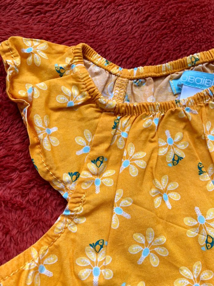 Ensemble blouse manches courte et bloomer - 12 mois - photo numéro 2