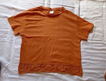 Haut t-shirt brodé fille, ZARA, taille 11-12 ans