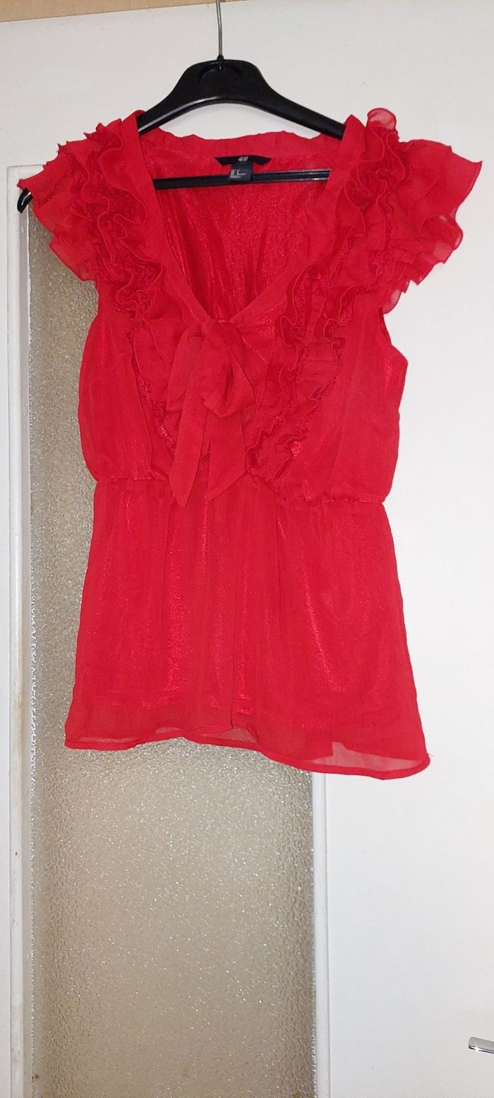 Haut rouge h&M