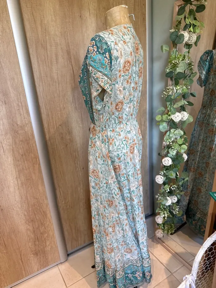 Jolie robe longue bohème femme fluide - photo numéro 3