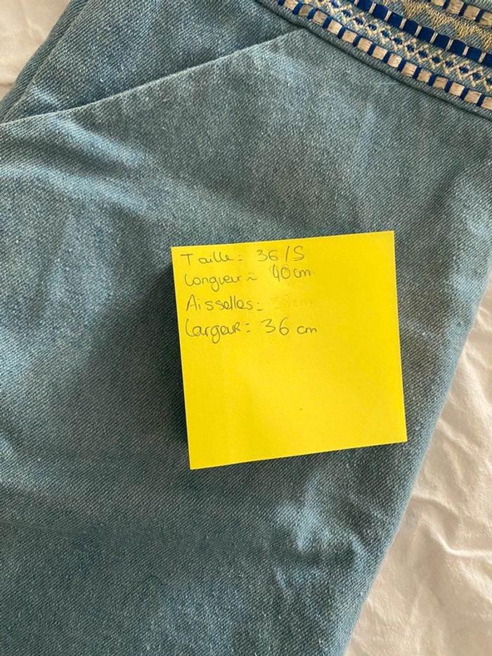 💙 Jupe en jean Blue & Blouses – Taille 36 – Détail perlé - photo numéro 5