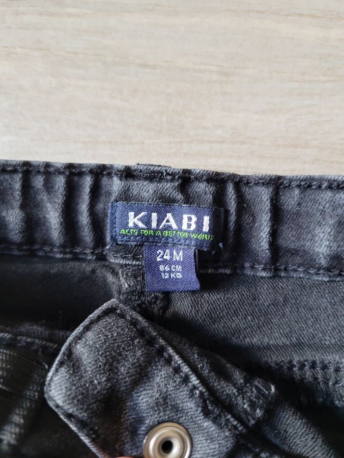 Ensemble pull molletonné fleuri et jeans taille 24 mois - photo numéro 8