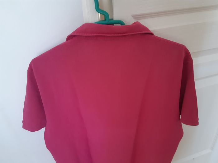 Polo manches courtes rose fuchsia / taille L / Café coton - photo numéro 6