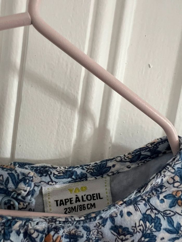 Robe fleurie bleue tape à l’œil 24 mois - photo numéro 2
