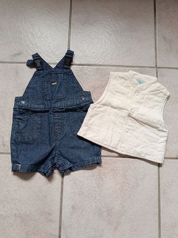 Salopette et gilet sans manches