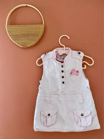 Robe fille rose - creeks - 12 mois