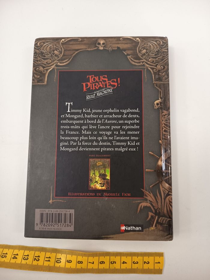 Livre roman tous pirates ! Navire en vue! - photo numéro 2