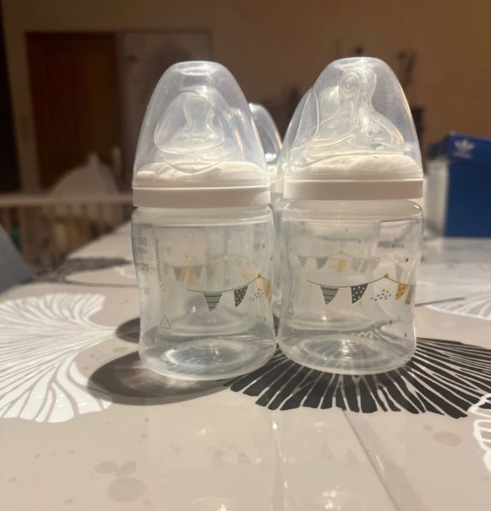 Lot de 5 biberons Tigex + 4 tétines neuves - photo numéro 2