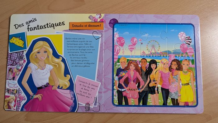Livre barbie puzzle - photo numéro 3