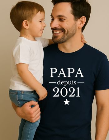 Cadeau pour papa - T-shirt à personnaliser