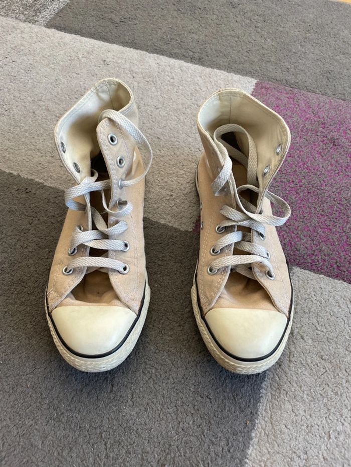 Baskets beige Converse taille 35