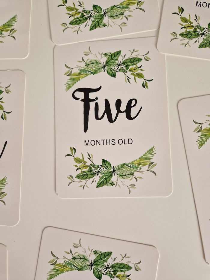 Lot des 12 cartes première année naissance bébé - photo numéro 6