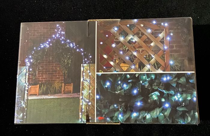 Guirlande solaire blanc froid 60 leds neuve pour Noël ou autre - photo numéro 3