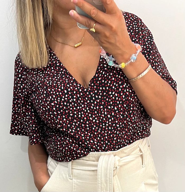🌿Blouse fluide imprimée Sud Express Taille M