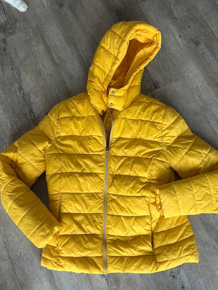 Manteau doudoune jaune cache cache 42