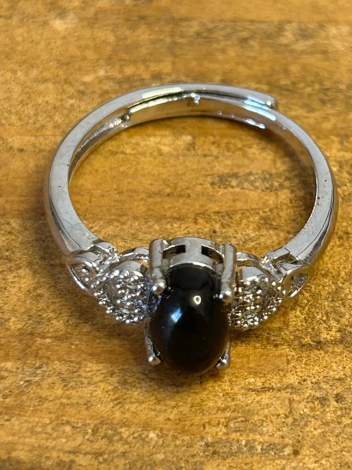 Bague réglable en laiton et en onyx noir – Force & Protection - photo numéro 10